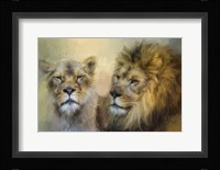 The Lion and His Lioness Fine Art Print