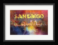 Sending Love To San Diego Framed Print