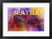 Sending Love To Seattle Framed Print