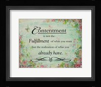 Contentment (floral theme) Fine Art Print