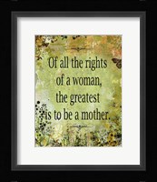 Mothers Framed Print