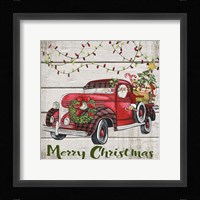 Vintage Christmas Truck-D Fine Art Print