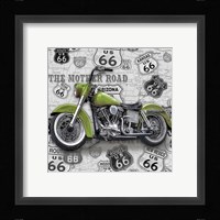 Vintage Motorcycles on Route 66-H Fine Art Print