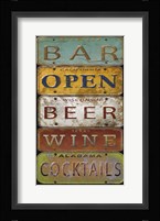 License Plates - Bar Fine Art Print