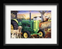 John Deer Pups Framed Print