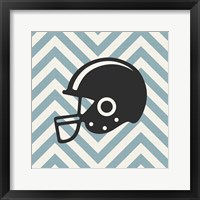 Eat Sleep Play Football - Blue Part III Framed Print