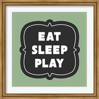 Eat Sleep Play Football - Green Part II Fine Art Print