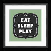 Eat Sleep Play Football - Green Part II Fine Art Print