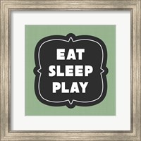 Eat Sleep Play Football - Green Part II Fine Art Print