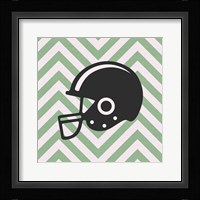 Eat Sleep Play Football - Green Part III Framed Print