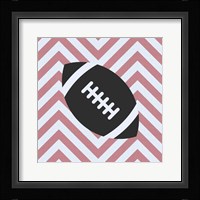 Eat Sleep Play Football - Pink Part I Framed Print