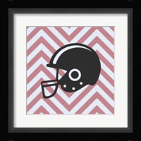 Eat Sleep Play Football - Pink Part III Framed Print