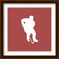 Hockey Player Silhouette - Part I Fine Art Print