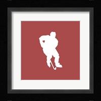 Hockey Player Silhouette - Part I Fine Art Print