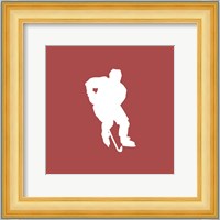 Hockey Player Silhouette - Part I Fine Art Print
