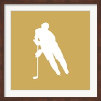 Hockey Player Silhouette - Part IV Fine Art Print