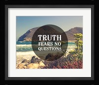 Truth Fears No Questions - Sea Shore Fine Art Print