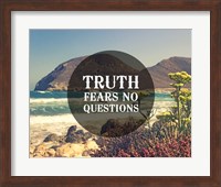 Truth Fears No Questions - Sea Shore Fine Art Print