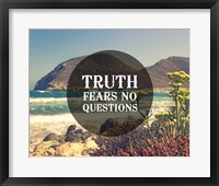 Truth Fears No Questions - Sea Shore Fine Art Print