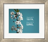 Use Your Mind For Truth - Flowers on Branch Color Fine Art Print