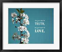 Use Your Mind For Truth - Flowers on Branch Color Fine Art Print