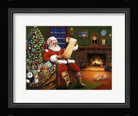 Checking his List Fine Art Print