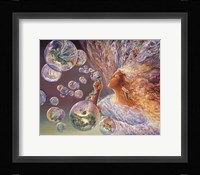 Bubble Flower Framed Print