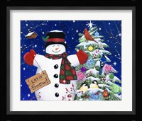 Let it snow man Fine Art Print