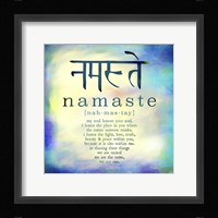 Namaste Framed Print