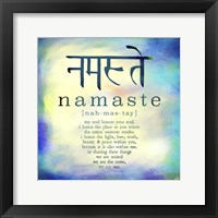 Namaste Framed Print