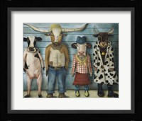 Cattle Line Up Fine Art Print