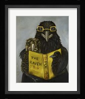Ravens Read Framed Print