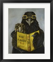 Ravens Read Framed Print