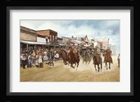 Race Down Shawnee Street Framed Print