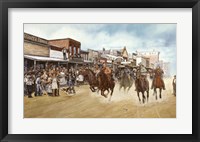Race Down Shawnee Street Framed Print