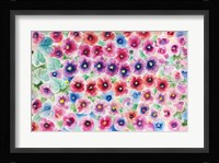 Festive Flower Patterns II Fine Art Print