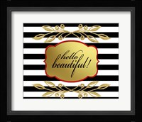 Gold Hello Beautiful Fine Art Print