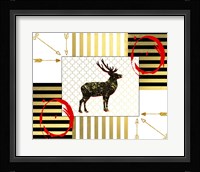 Gold Love Stag Right Fine Art Print
