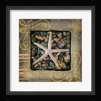 Gold Sea Scape 1 Framed Print
