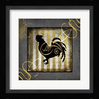 Gold Welcome To Our Bistro Chicken 2 Framed Print