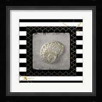 Golden Sea With Stripes 2 Framed Print