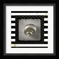 Golden Sea With Stripes 3 Framed Print