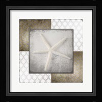Vintage Natuical Star 3 Framed Print