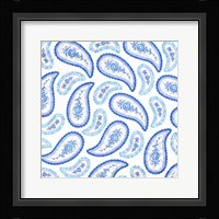Camo Paisley 4 Blue 3 Fine Art Print