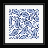 Camo Paisley 4 Blue Fine Art Print