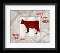 Decorative Pattern Farm Fresh Beef Fine Art Print