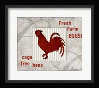 Decorative Pattern Farm Fresh Chicken Fine Art Print