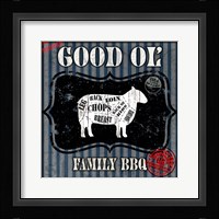 Good Ol' Family BBQ Square Framed Print