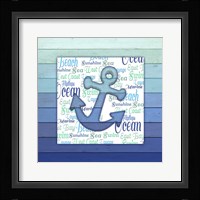 Gypsy Sea Blue V4 2 Framed Print