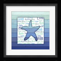Gypsy Sea Blue V4 4 Framed Print